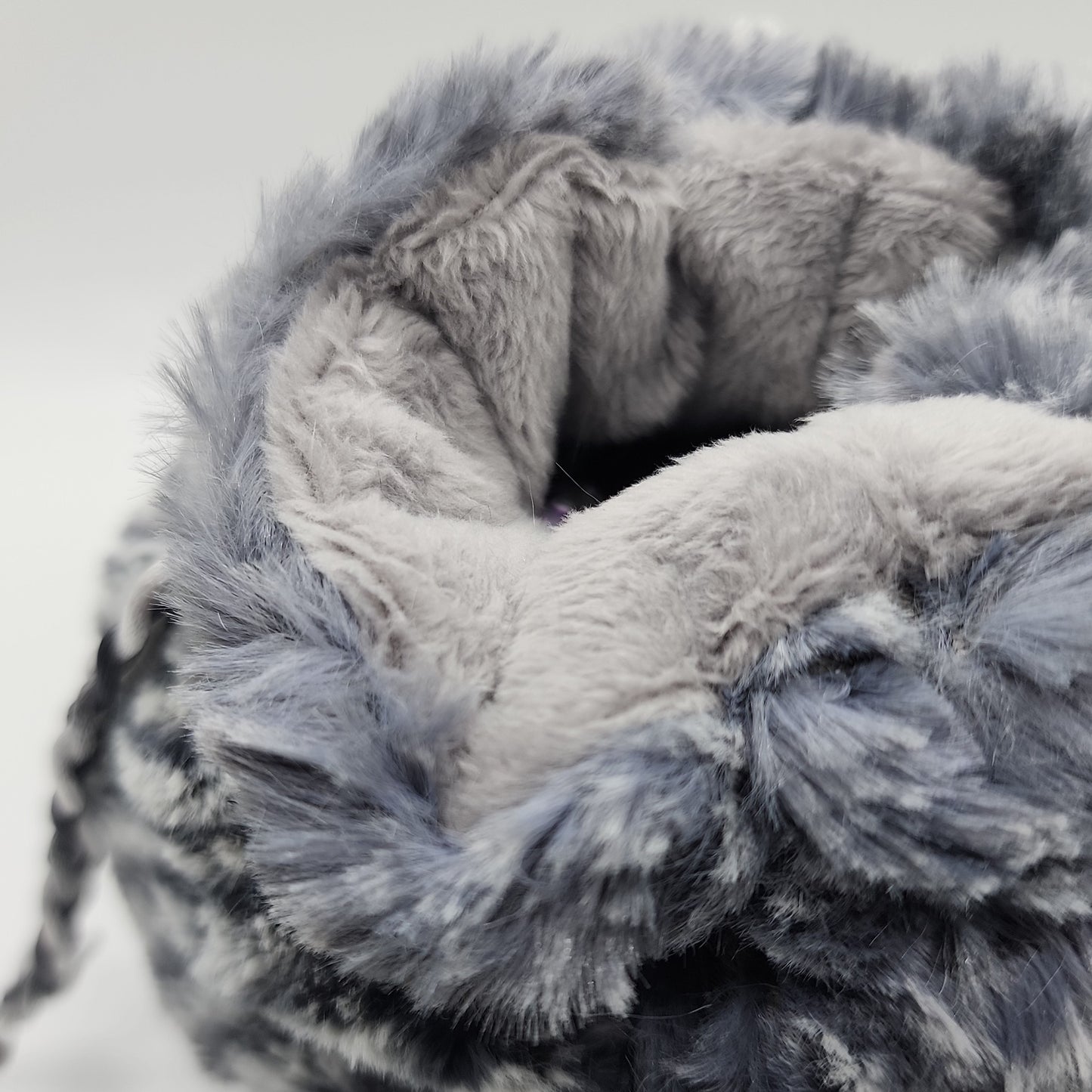 Dice Bag- Chilling Rakshasa Grey Minky Interior Lining