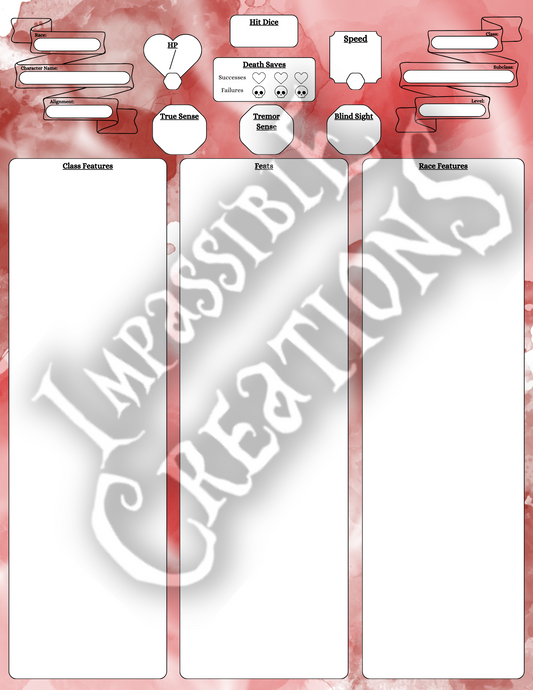 Raging Ikwiikwii Character Sheet Impassible Creations