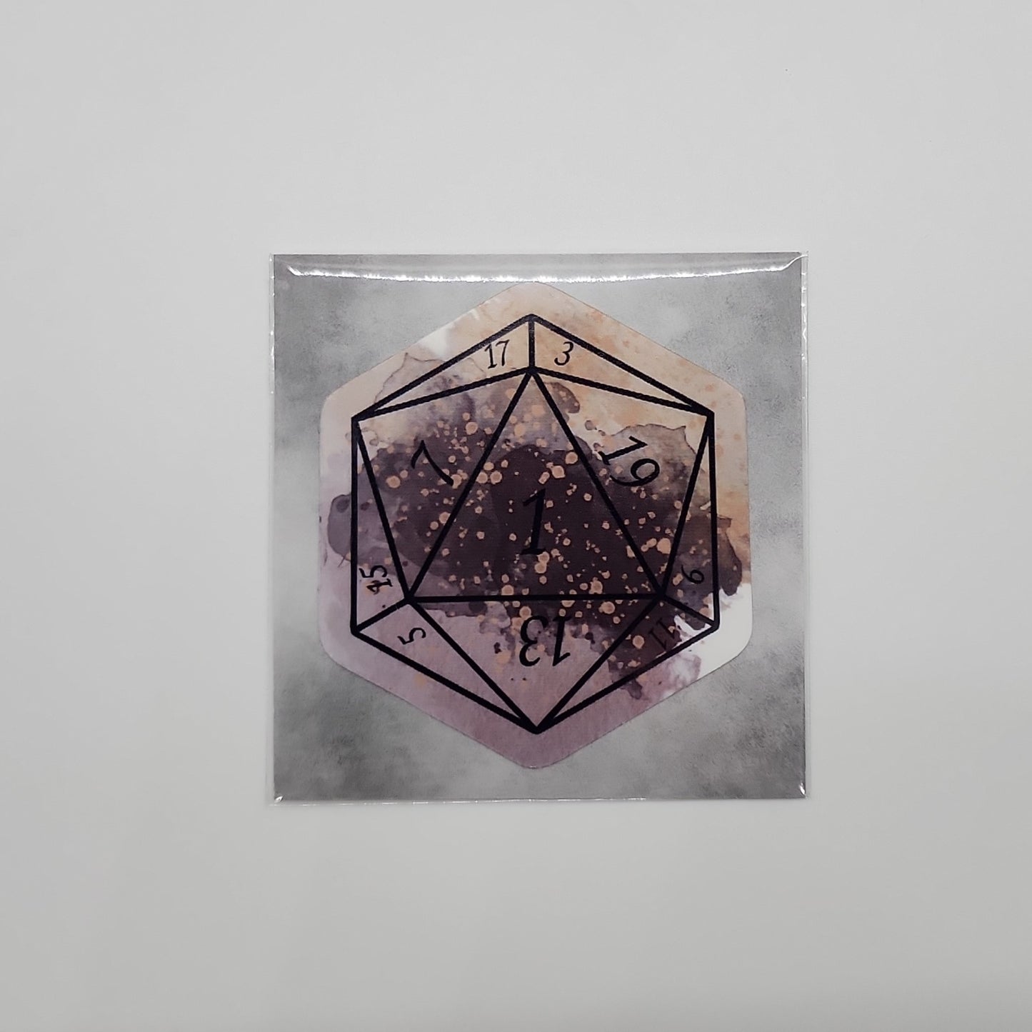 Hunter's Mark- Nat 1 D20 Sticker Packaging