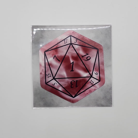Raging Ikwiikwii- Nat 1 D20 Sticker Packaging
