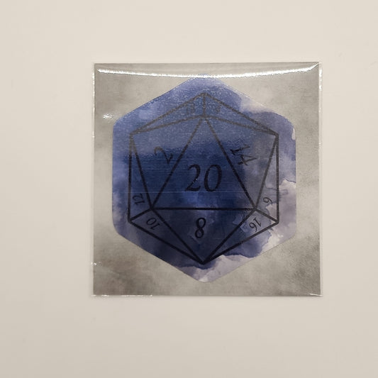 The Midnight Rose Nat 20 D20 Sticker Impassible Creations