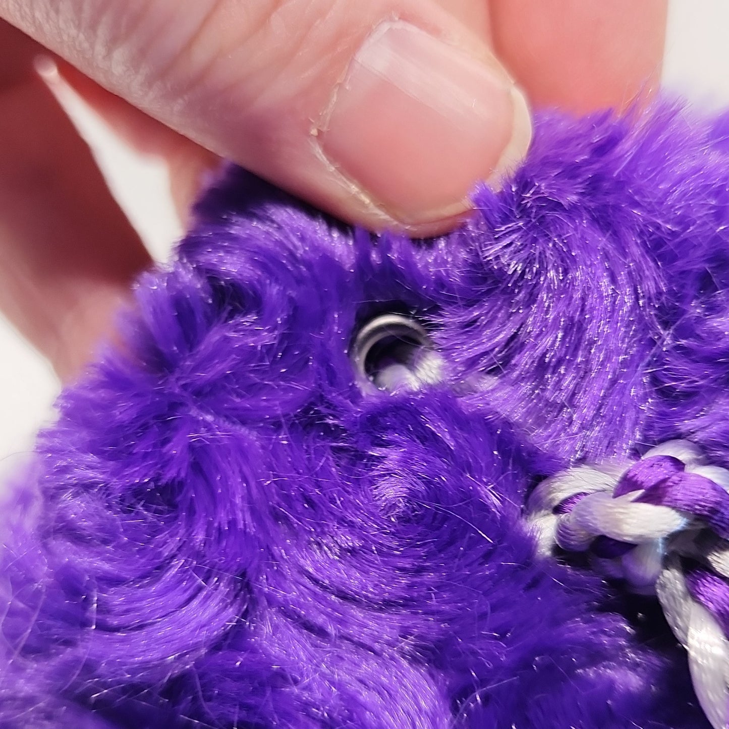 The Purple Rose- Dice Bag Gunmetal Grommets