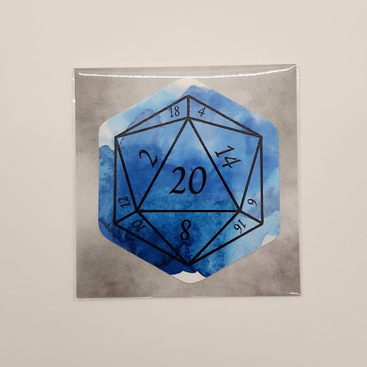 Wall of Water D20 Sticker Impassible Creations