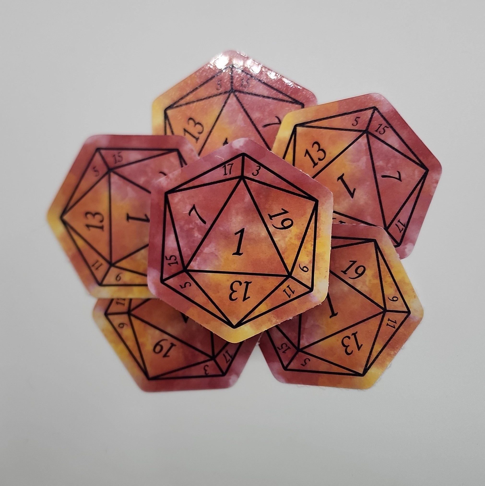 Fireball Nat 1 D20 Sticker – Impassible Creations